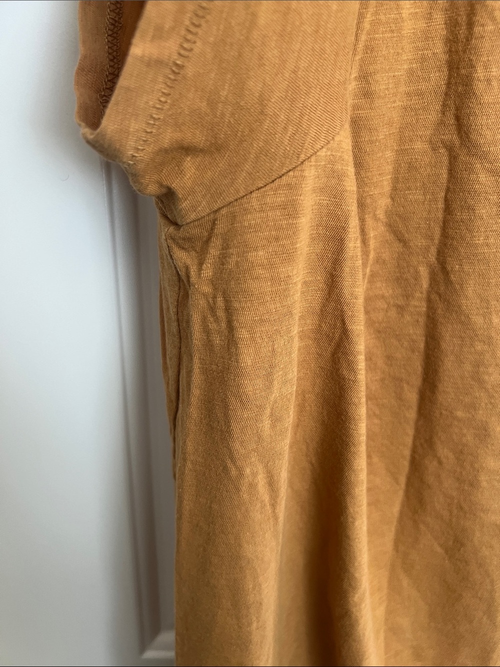 Madewell V-Neck Tee in Burnt Orange - Picture 5 of 7